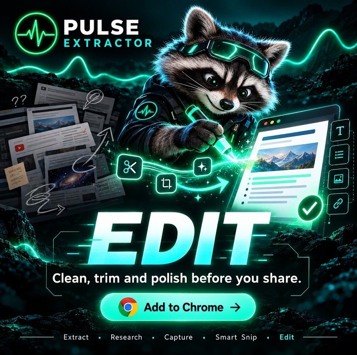 Thumbnail of the Pulse Extractor video: Edit Before You Export